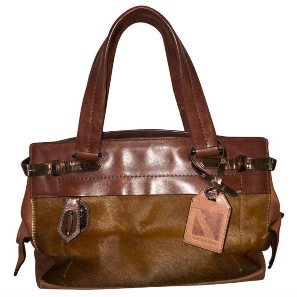 Reed Krakoff Pony Hair Fur Leather Editor Handbag